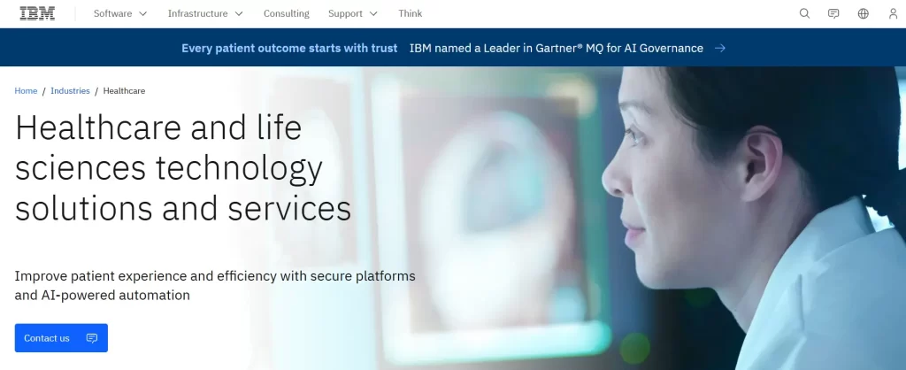 IBM homepage
