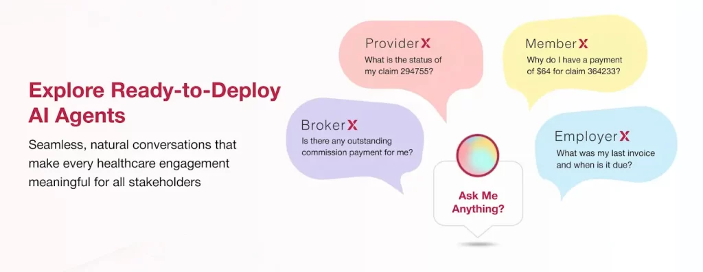 Ready-to-deploy AI agents for healthcare insurance stakeholders